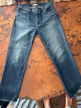 Moussy Vintage Medium Blue Straight-Leg Women's Jeans
